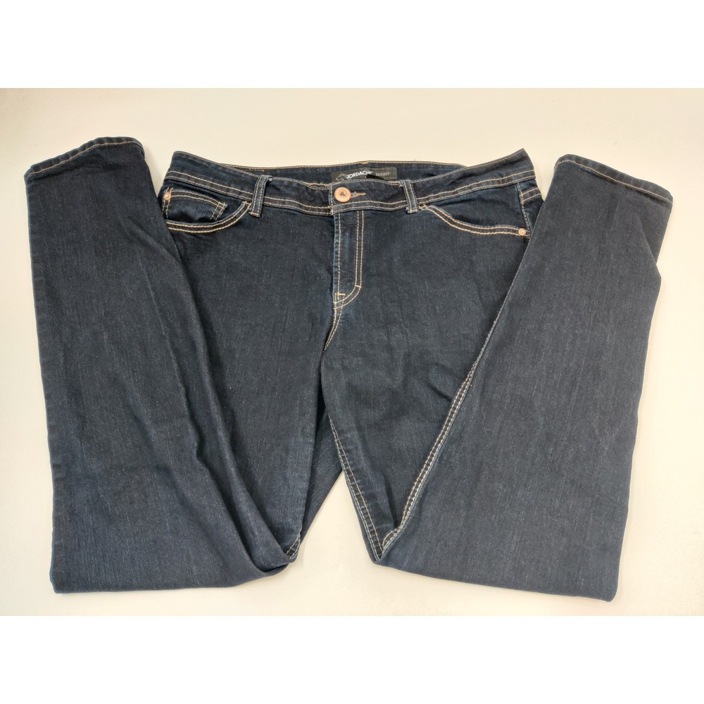 Jordache Skinny Jeans Dark Wash Women's Size 16 Stretch Denim Pants